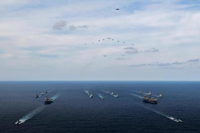 五国海上力量菲律宾海海域军演